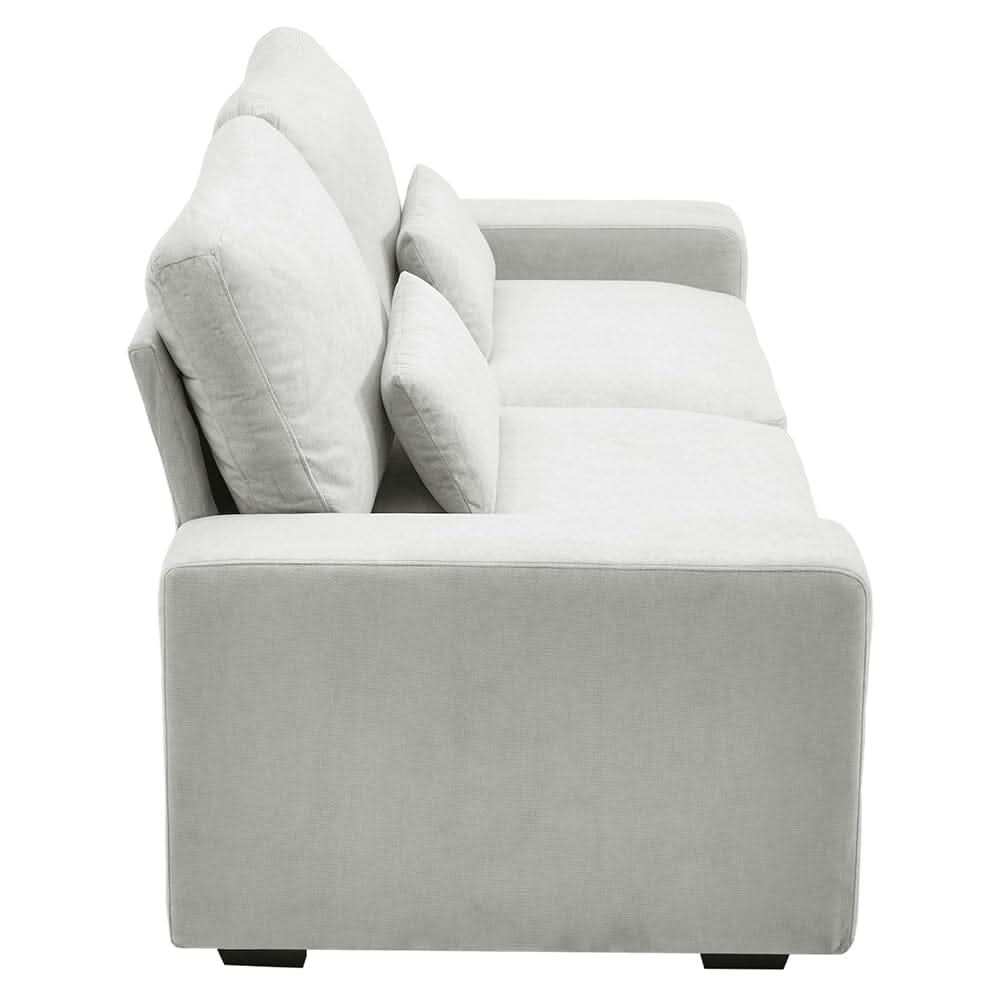 Two-Seater Sofa with Chenille Upholstery and Plush Cushioning