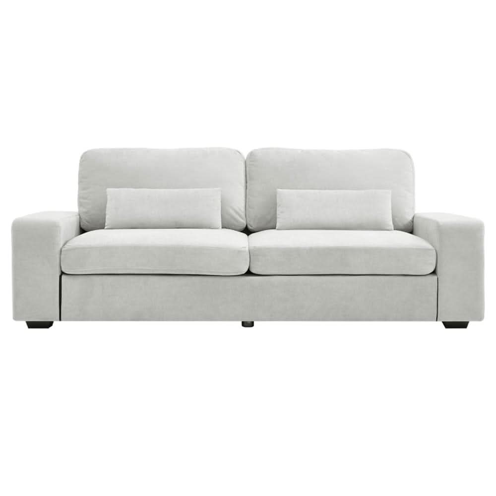 Two-Seater Sofa with Chenille Upholstery and Plush Cushioning