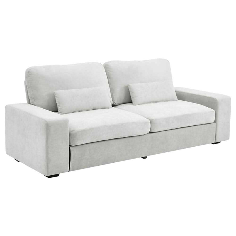 Two-Seater Sofa with Chenille Upholstery and Plush Cushioning