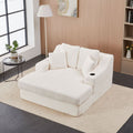 Convertible Sofa Bed with Corduroy Upholstery Cup Holder and Cushions