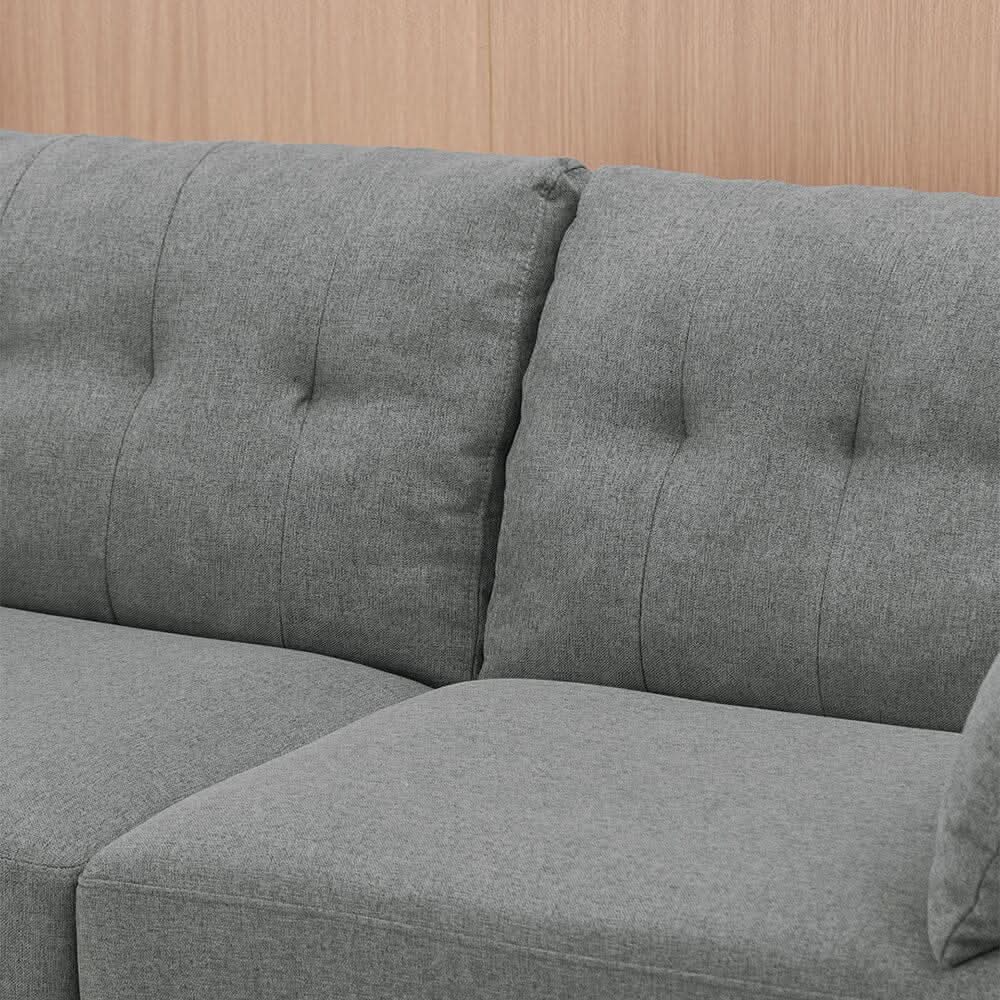 Convertible Sofa Bed with Cup Holders USB Port and Tufted Details
