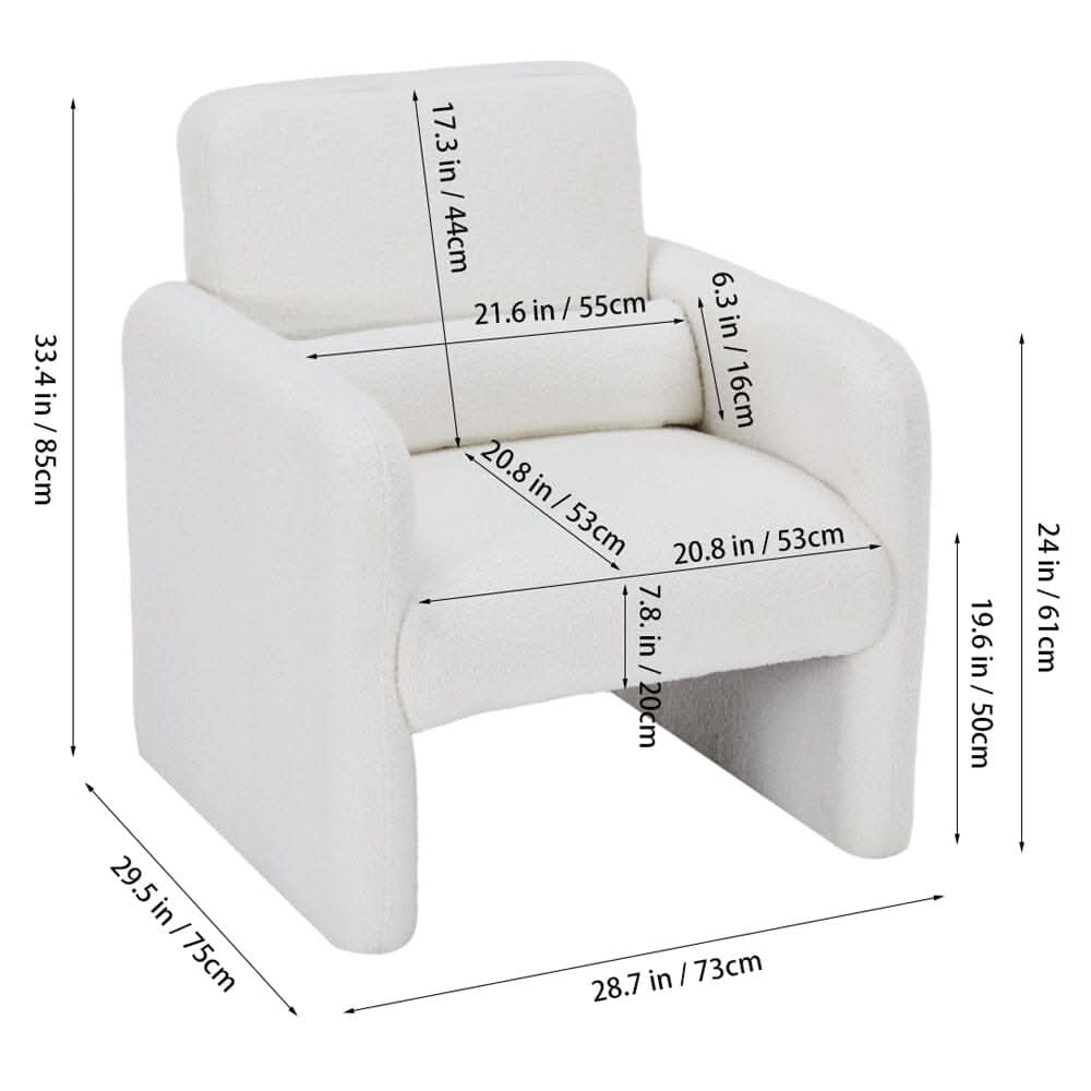 Boucle & Chenille Accent Chair Collection