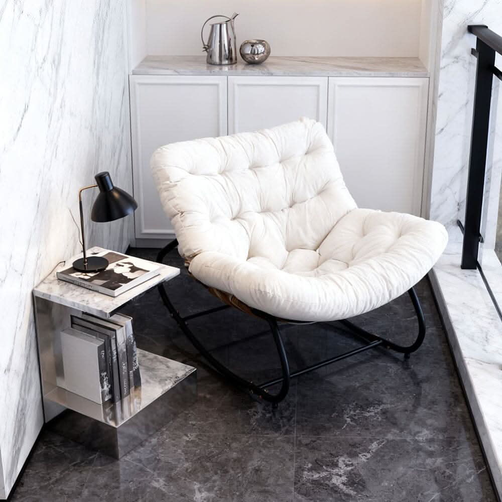 Large Oversized Nest Rocking Chair with Tufted Cushion Collection