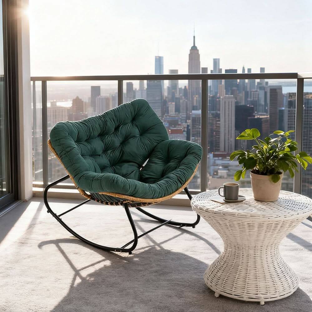 Large Oversized Nest Rocking Chair with Tufted Cushion Collection