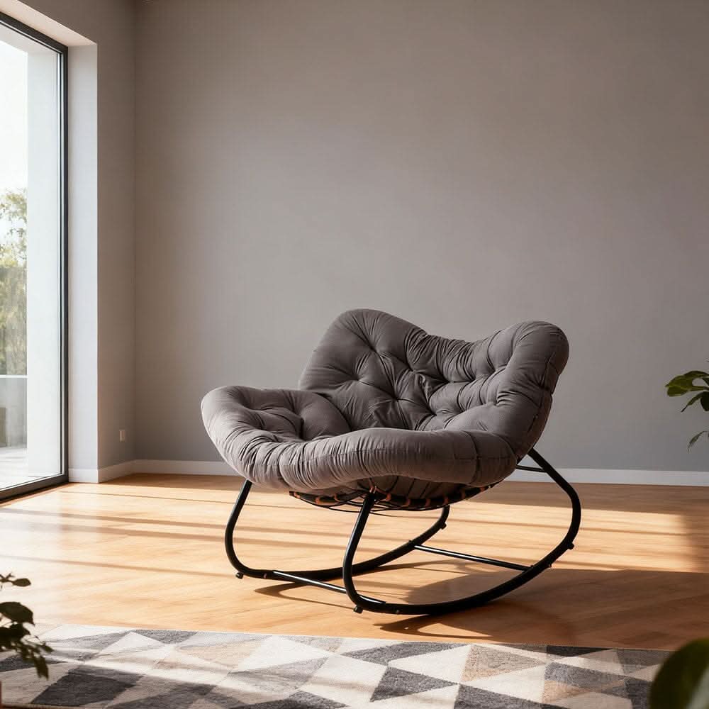 Large Oversized Nest Rocking Chair with Tufted Cushion Collection