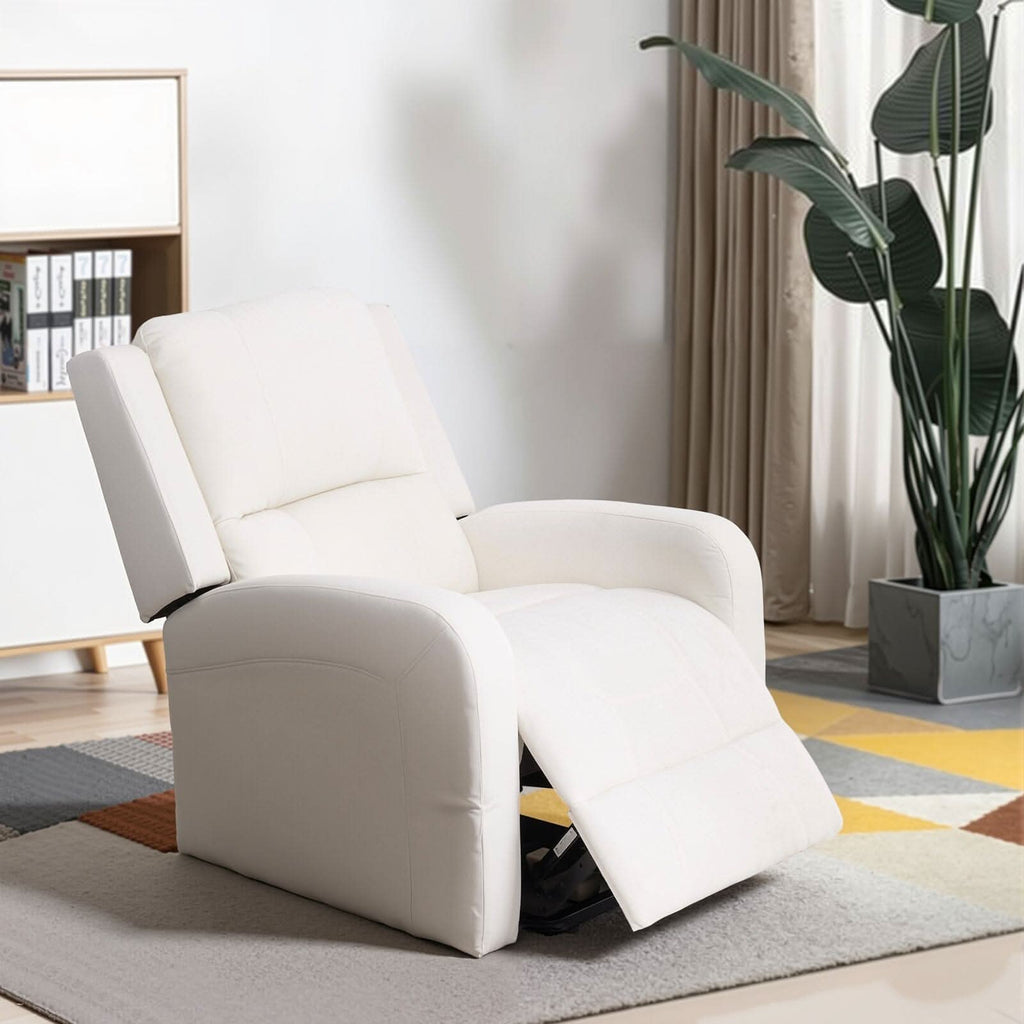 Single Power Sofa Heated Massage Lift 140° Recline 7 Frame Dual Fabric