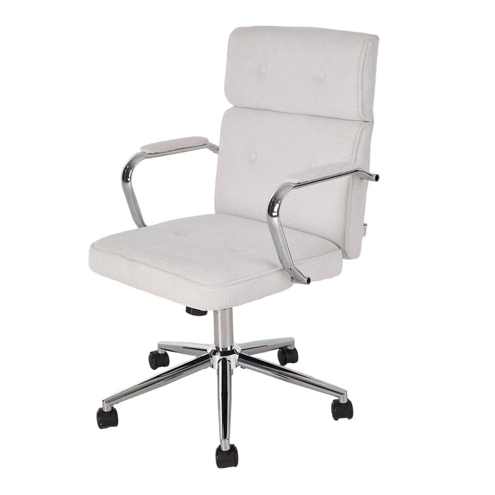 Vintage Executive Office Chair with PU Leather or Chenille Upholstery