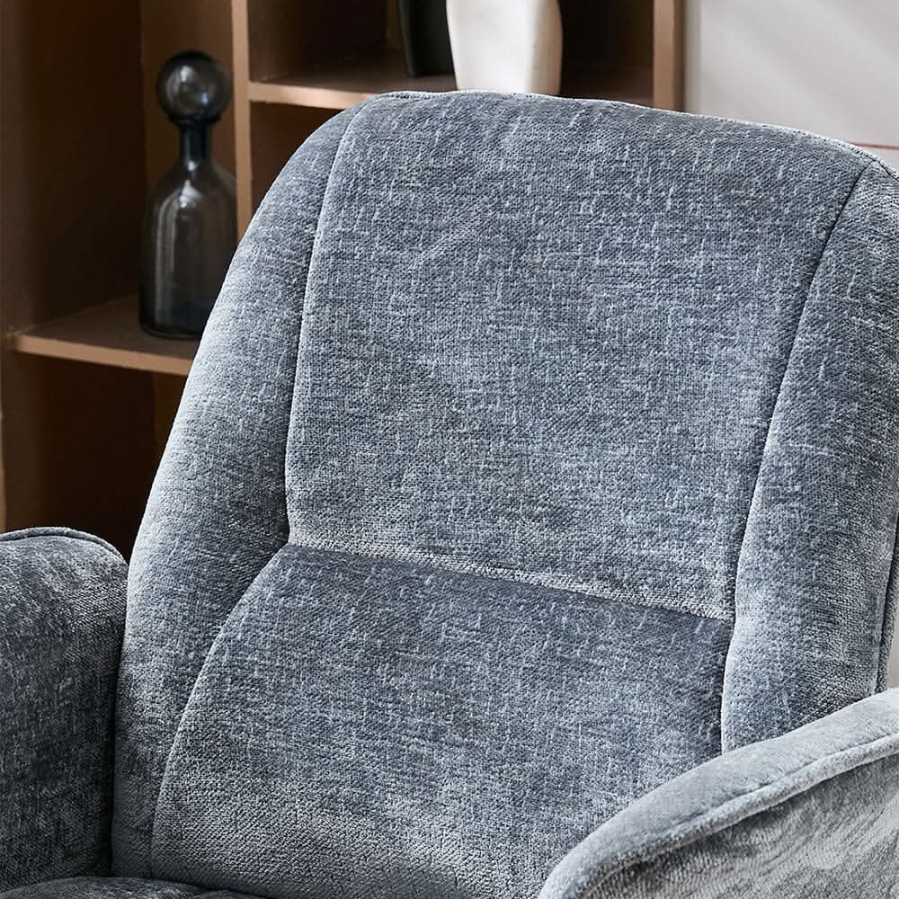 Mid-Back Office Chair with Chrome Base (Retro PU Leather / Chenille)