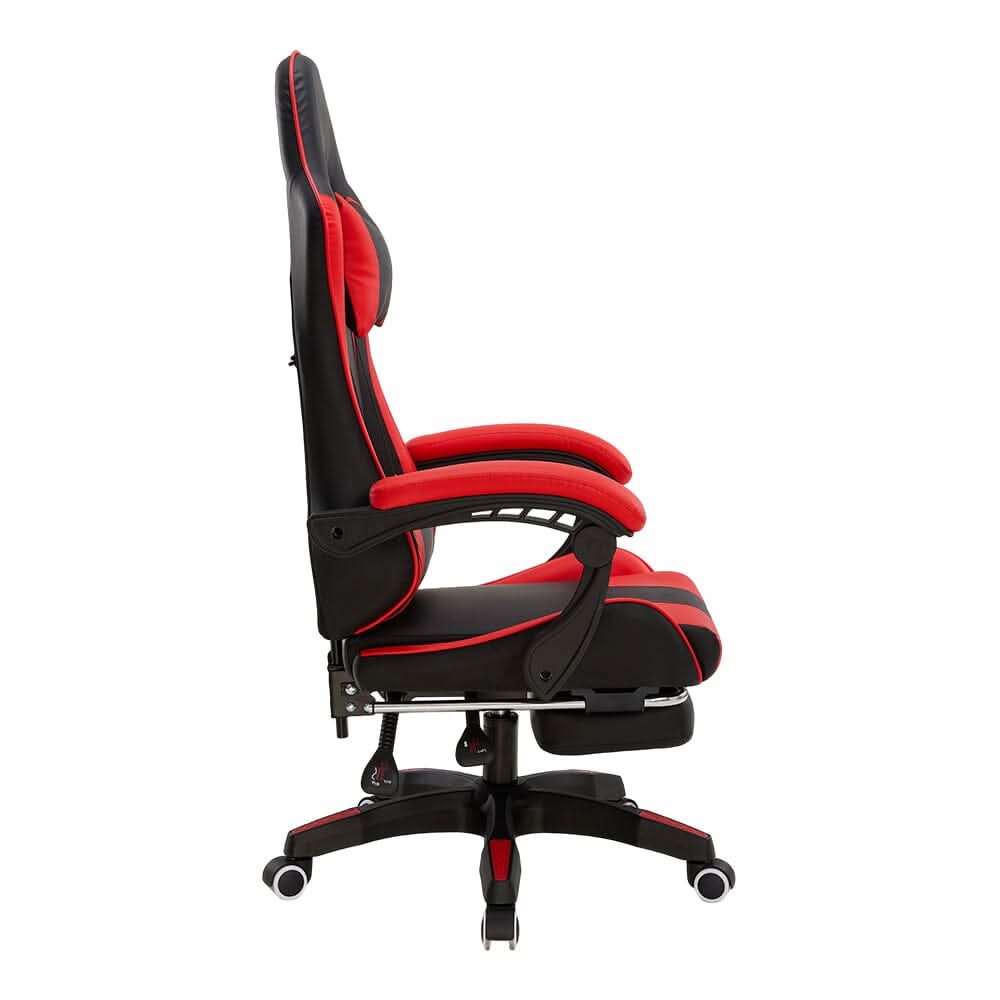 Ergonomic Gaming Chair with Footrest & Linkage Armrests