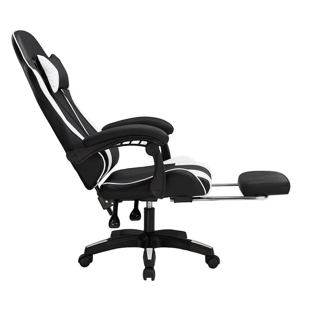 Ergonomic Gaming Chair with Footrest & Linkage Armrests