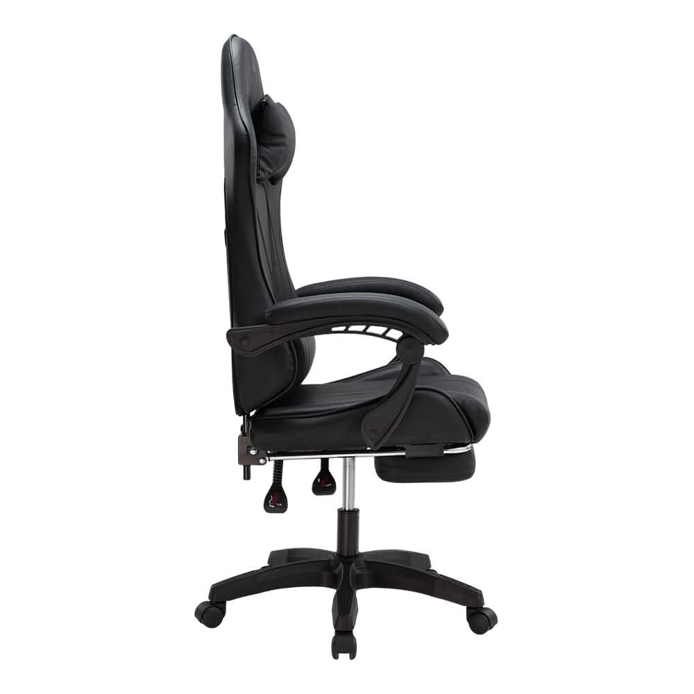 Ergonomic Gaming Chair with Footrest & Linkage Armrests