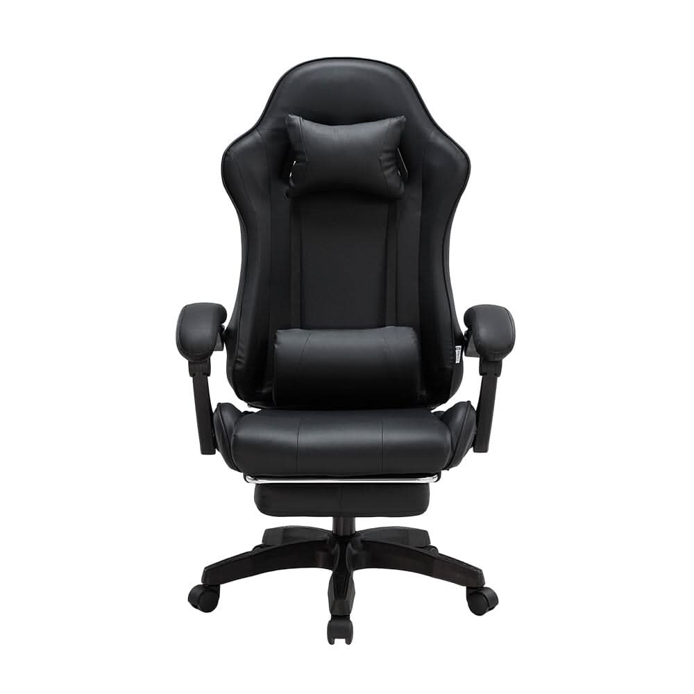 Ergonomic Gaming Chair with Footrest & Linkage Armrests