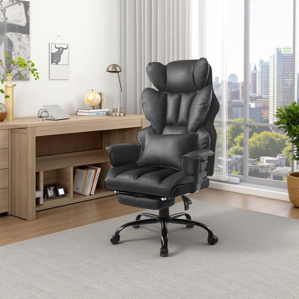 Executive Recliner Office Chair with Retractable Footrest