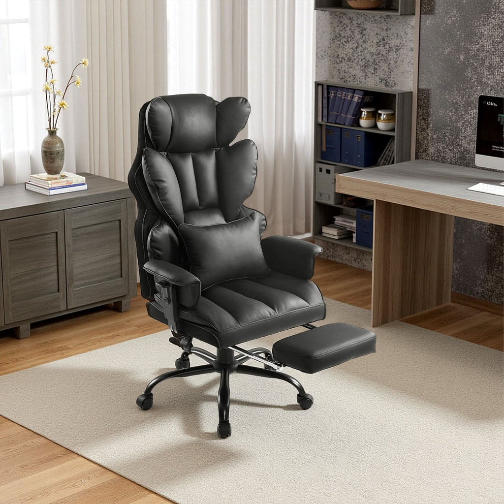 Executive Recliner Office Chair with Retractable Footrest