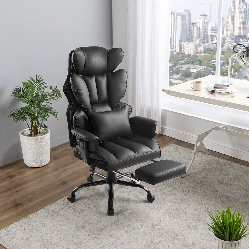 Executive Recliner Office Chair with Retractable Footrest