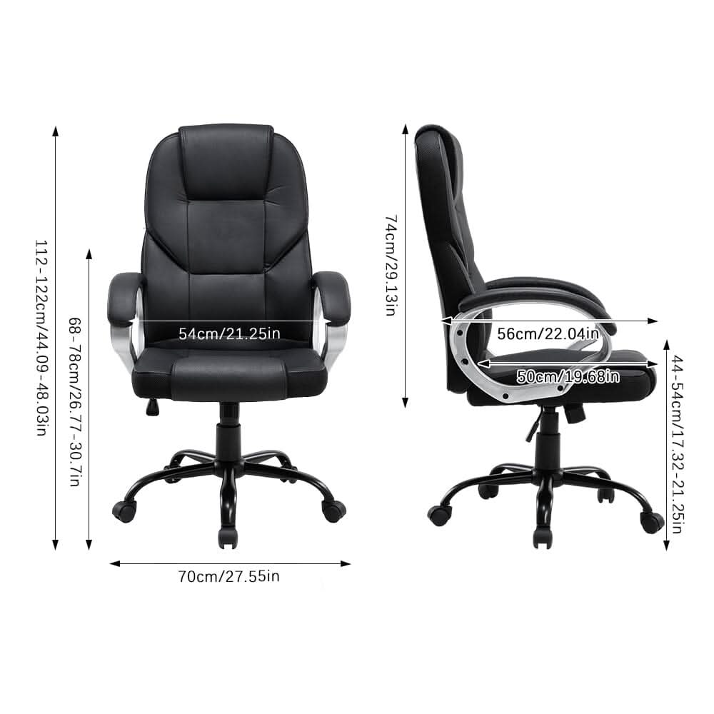 Classic PVC Office Chair with Adjustable Height
