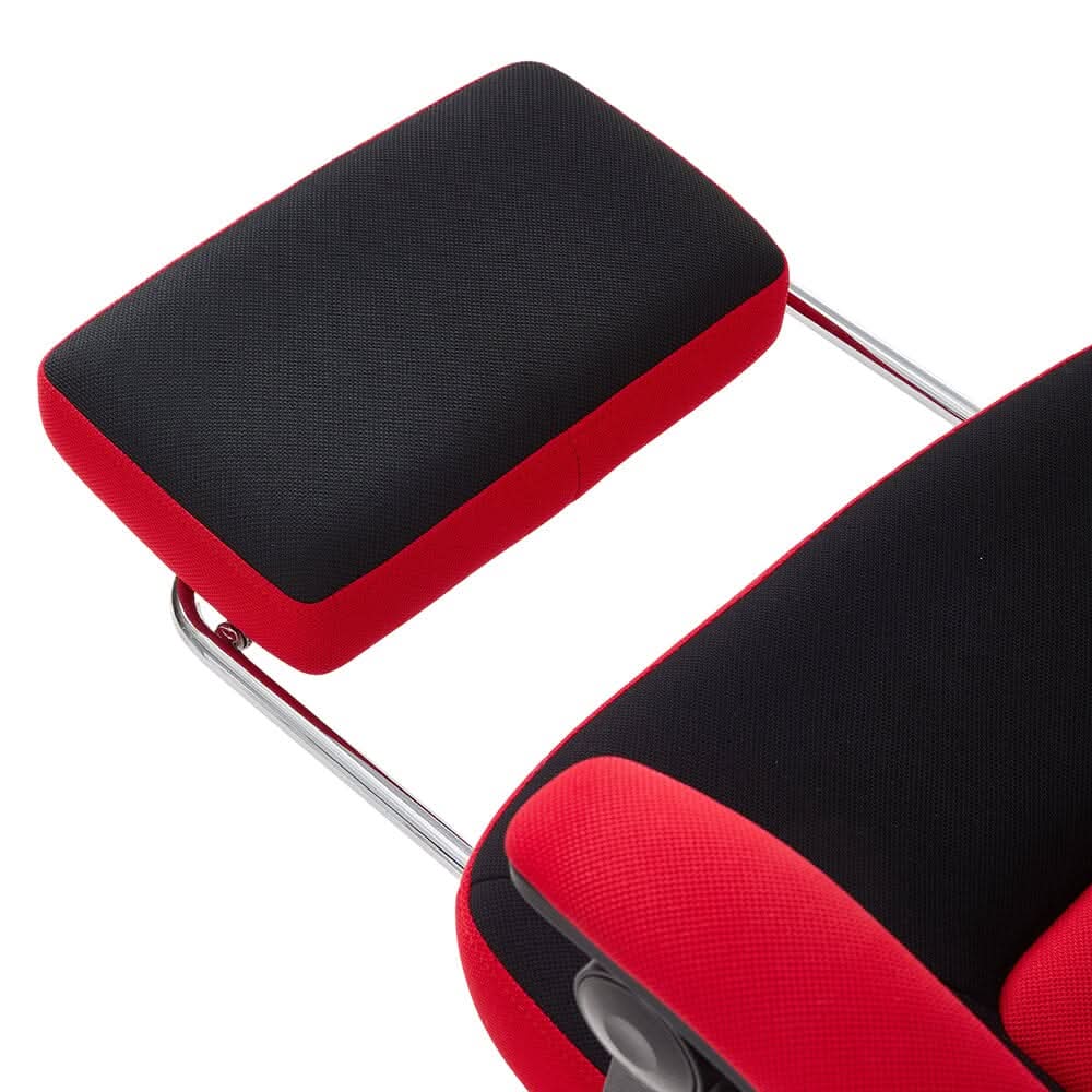 Mesh Gaming Chair with Footrest & Linkage Armrests