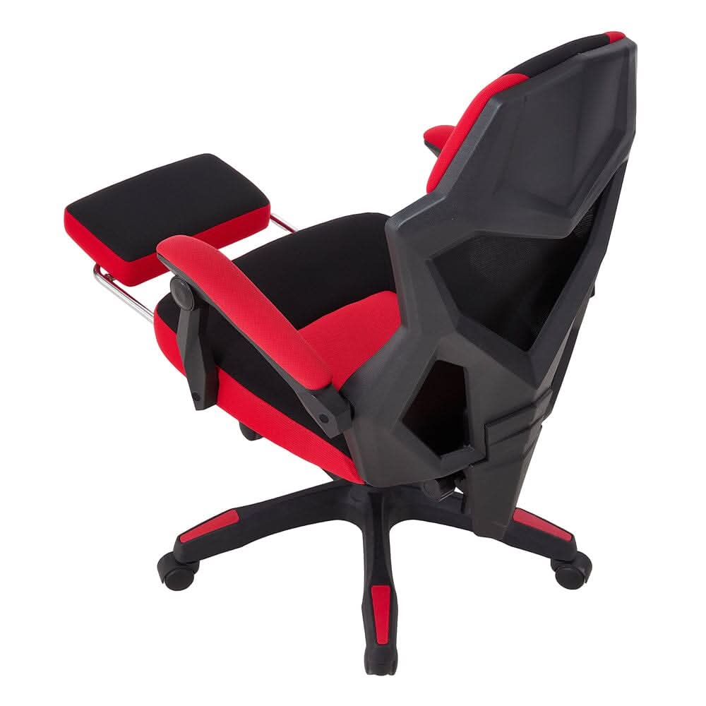 Mesh Gaming Chair with Footrest & Linkage Armrests