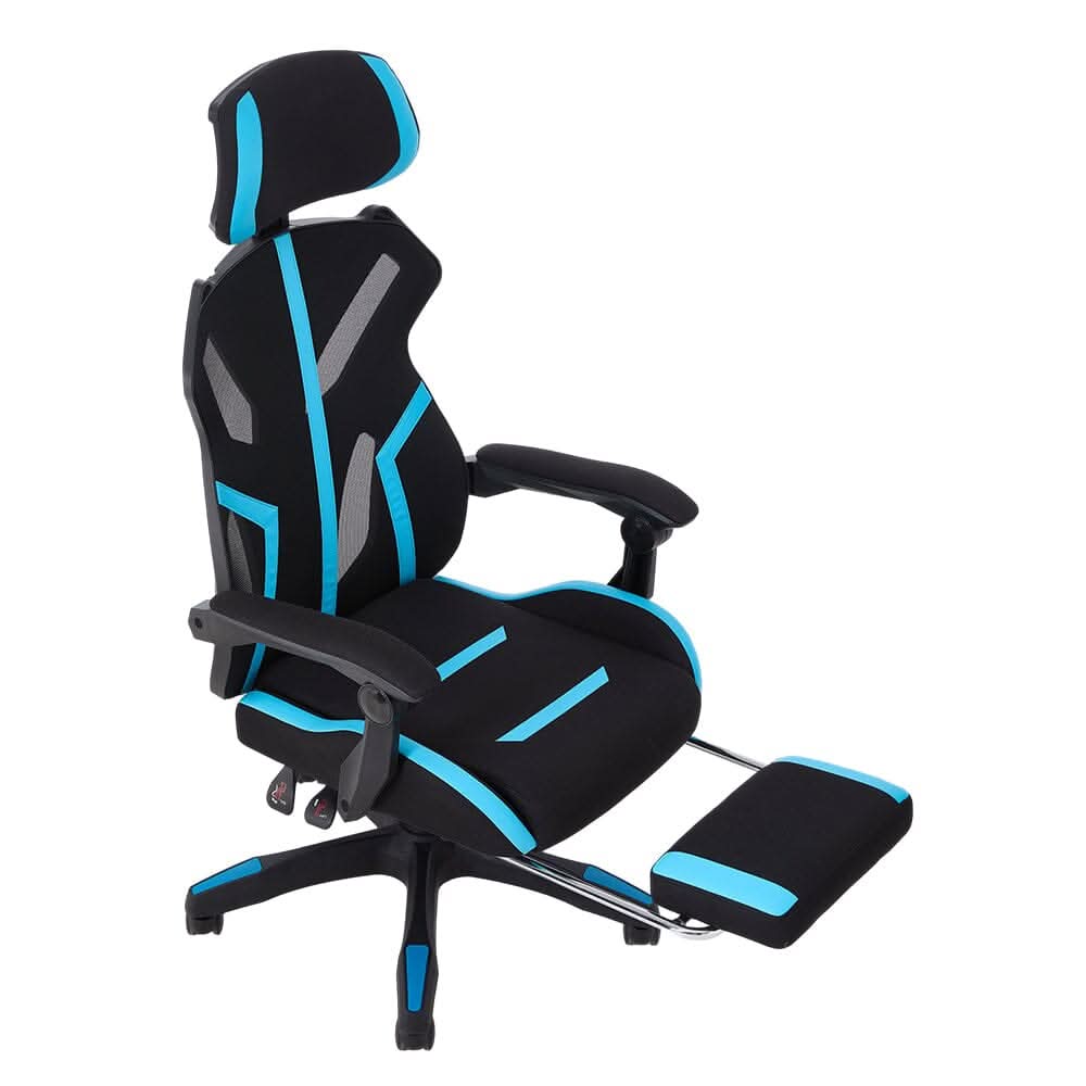 Mesh Gaming Chair with Footrest & Linkage Armrests