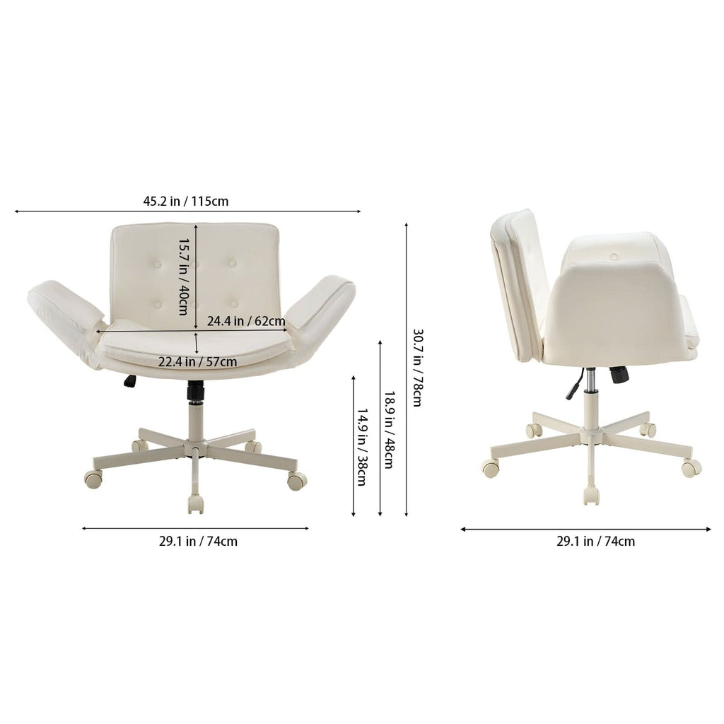 Modern Office Chair with 90° Extendable Armrests