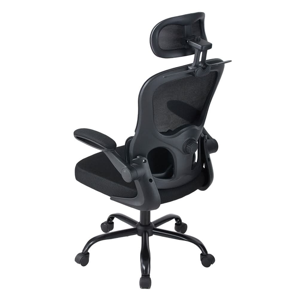 Executive Office Chair with Foldable Clothes Hanger