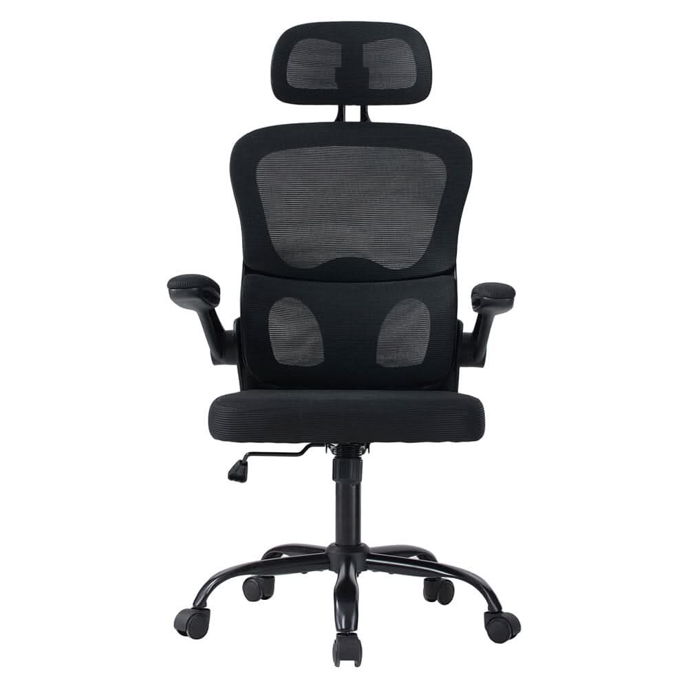 Executive Office Chair with Foldable Clothes Hanger