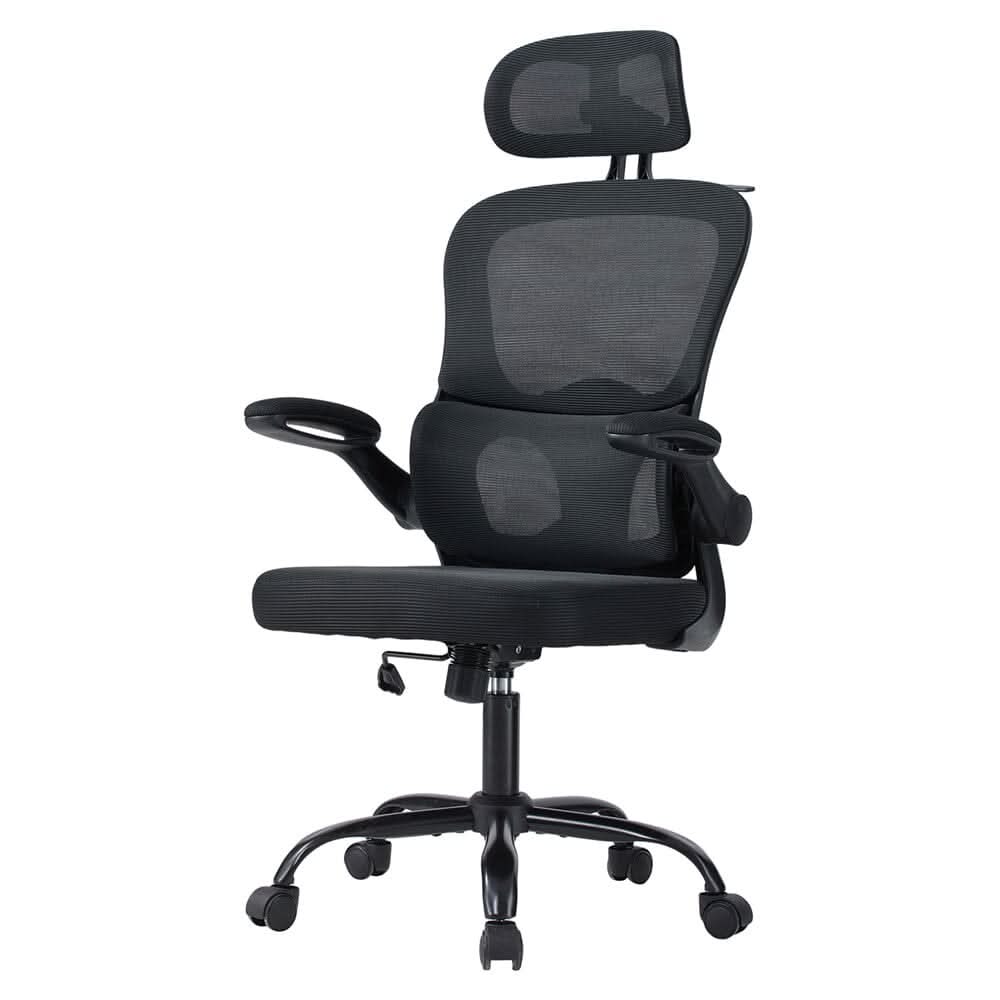 Executive Office Chair with Foldable Clothes Hanger
