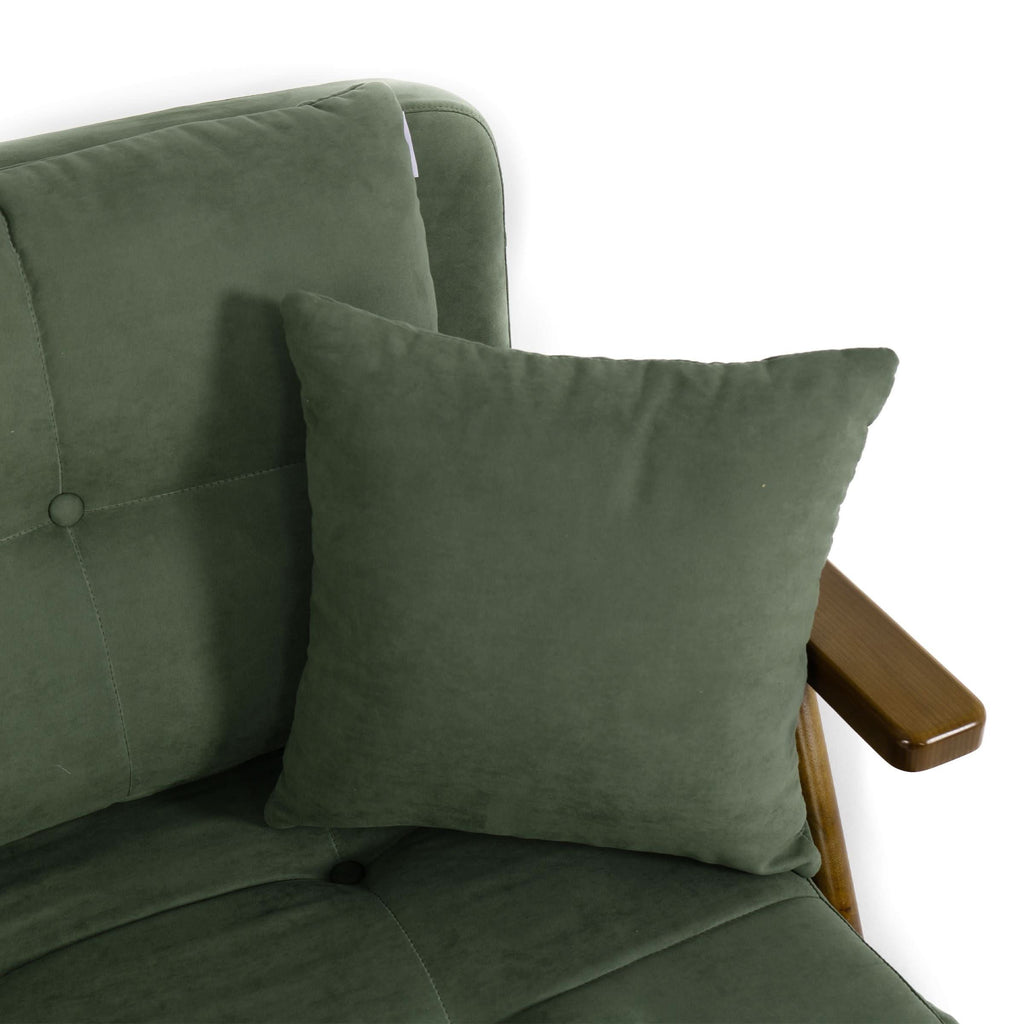 Cottonfy Foldable Matte Fabric Solid Wood 3 Mode Sofa Bed