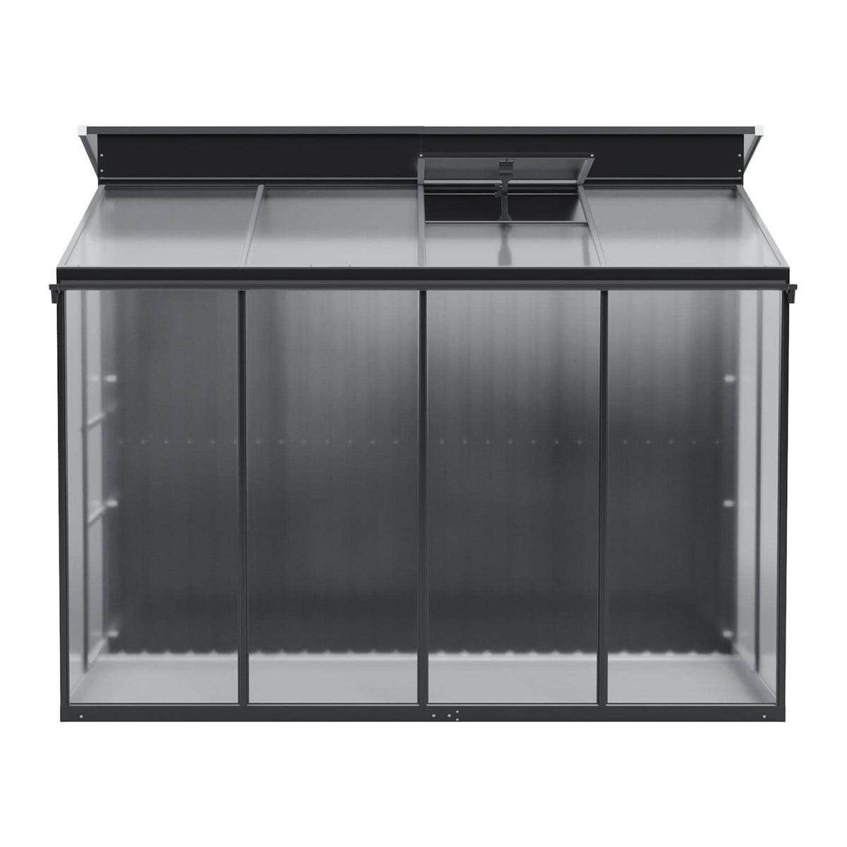 Metal Garden Shed & Greenhouse Combo with Acrylic Panels
