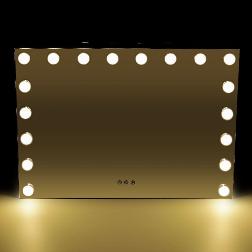 70cm W Rectangle Hollywood Vanity Mirror with 18 Dimmable LED Bulbs