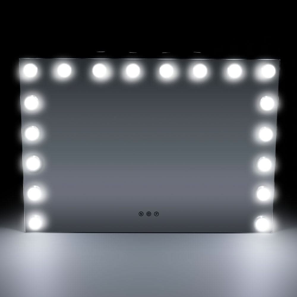 70cm W Rectangle Hollywood Vanity Mirror with 18 Dimmable LED Bulbs