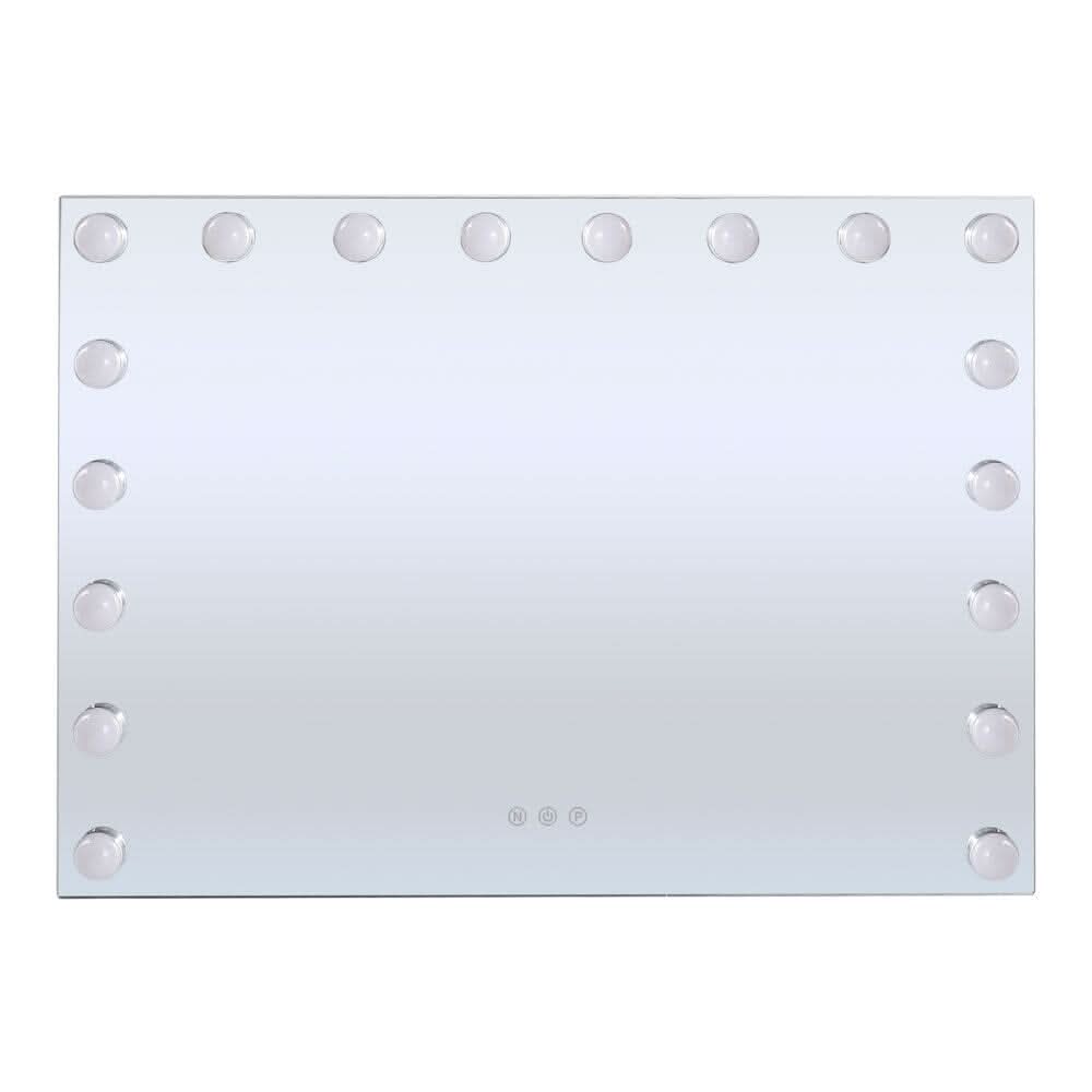 70cm W Rectangle Hollywood Vanity Mirror with 18 Dimmable LED Bulbs
