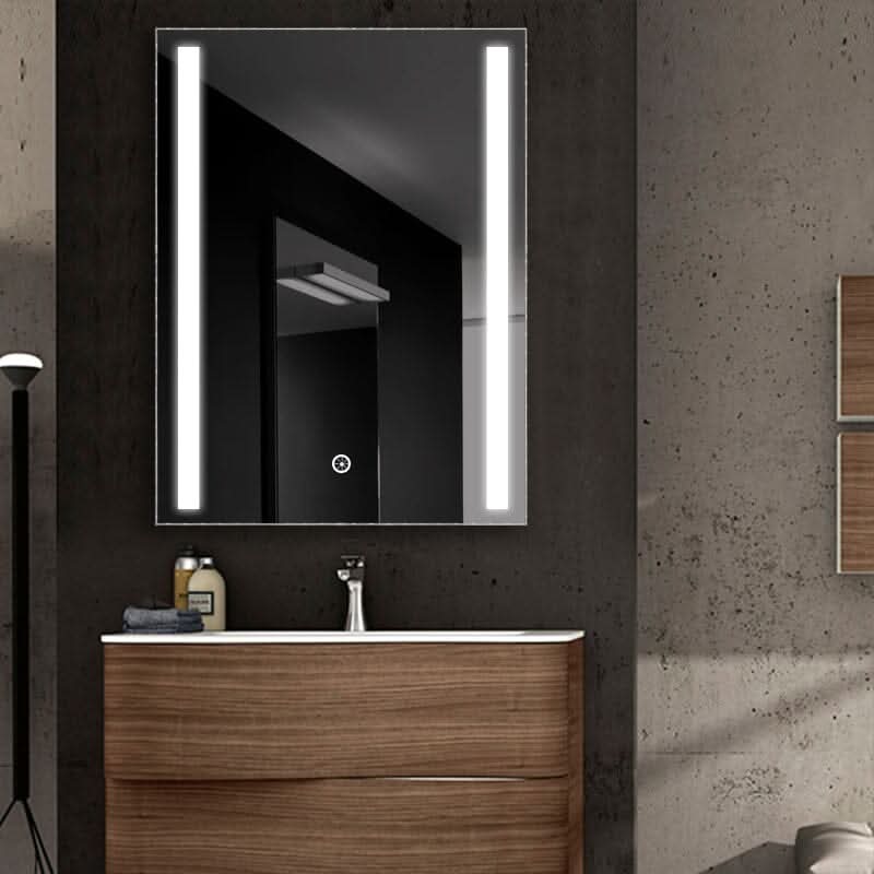 80cm Height LED Bathroom Mirror Cabinet with Shelves Socket