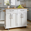 3ft Wooden Large Catering Trolley Cart Kitchen Cabinet with Drawer