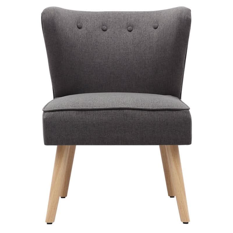Medium Single Leisure Armchair with Wooden Legs