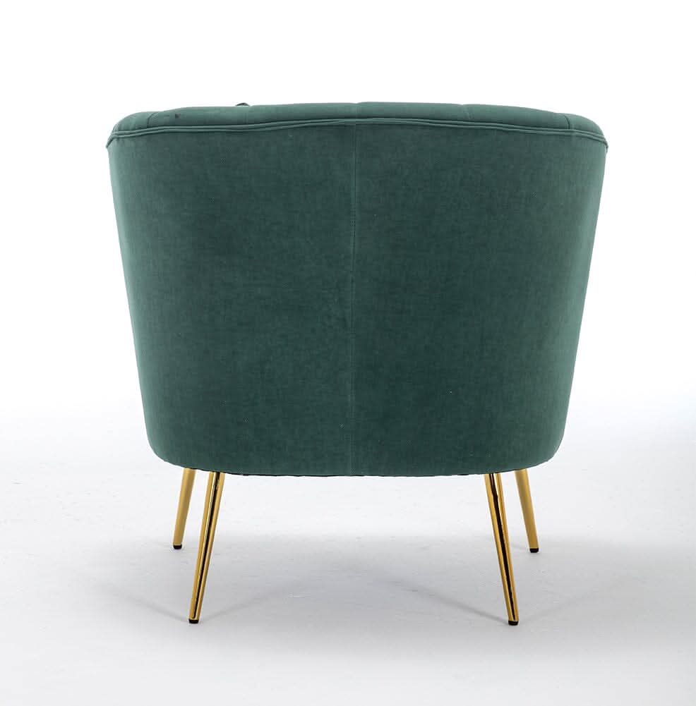 Premium Single Armchair with Gold Metal Legs
