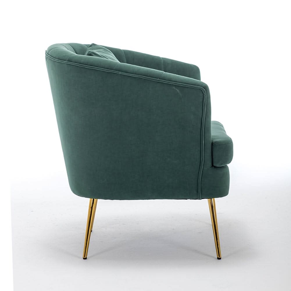 Premium Single Armchair with Gold Metal Legs