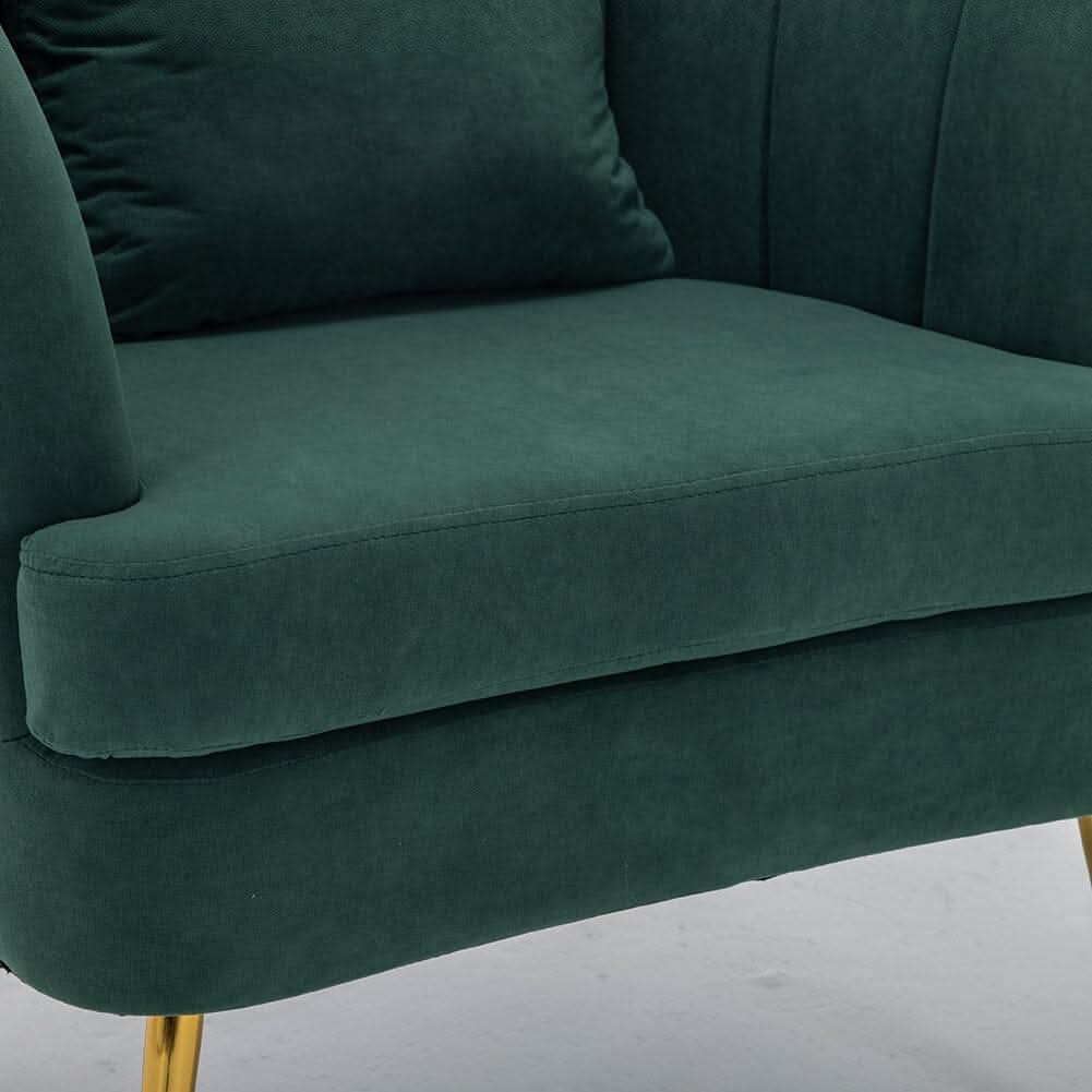 Premium Single Armchair with Gold Metal Legs