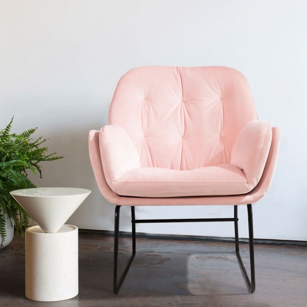 75cm Wide Faux Leather Armchair Double Layer Padded Occasional Chair
