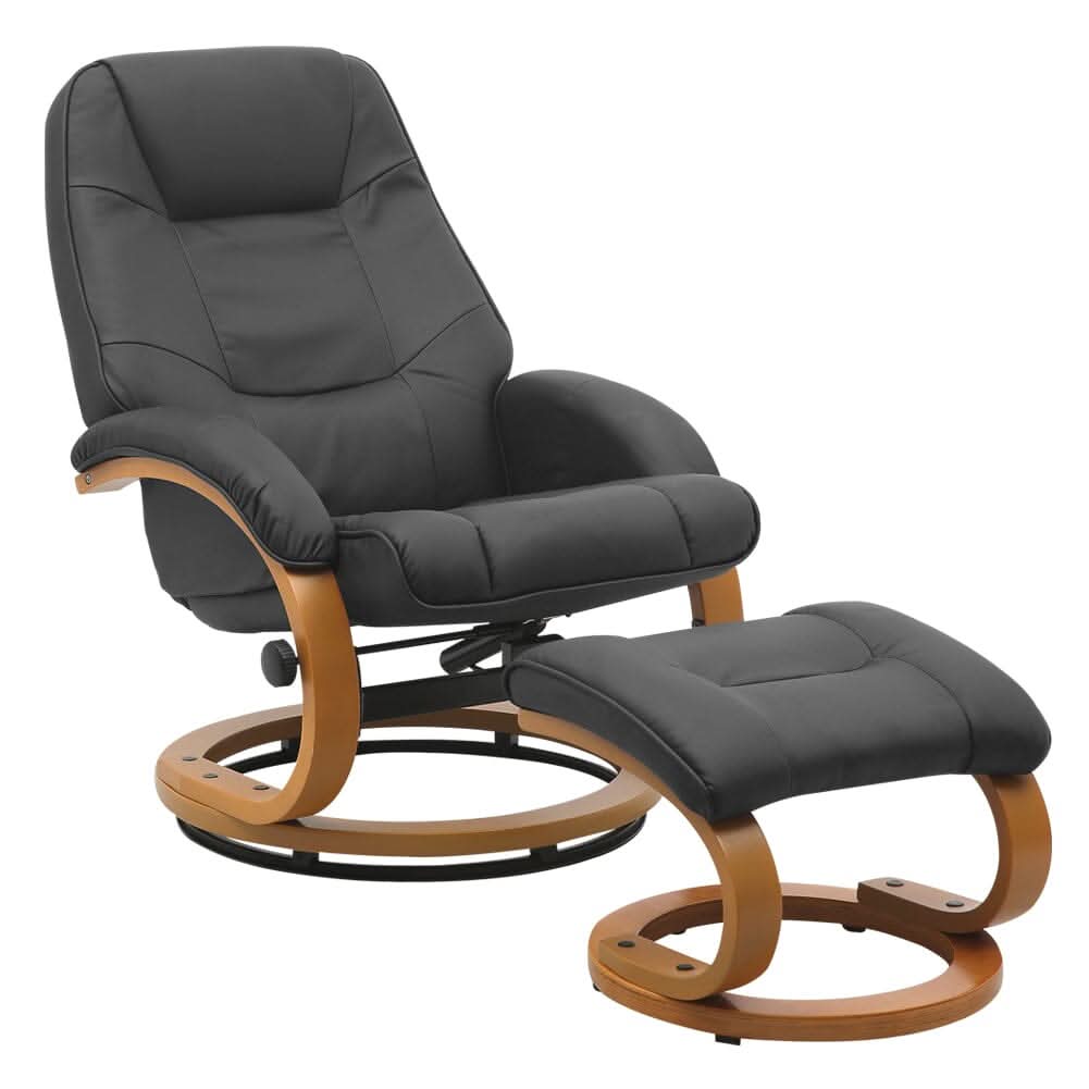 Ergonomic Executive Office Reclining Chair with Footstool