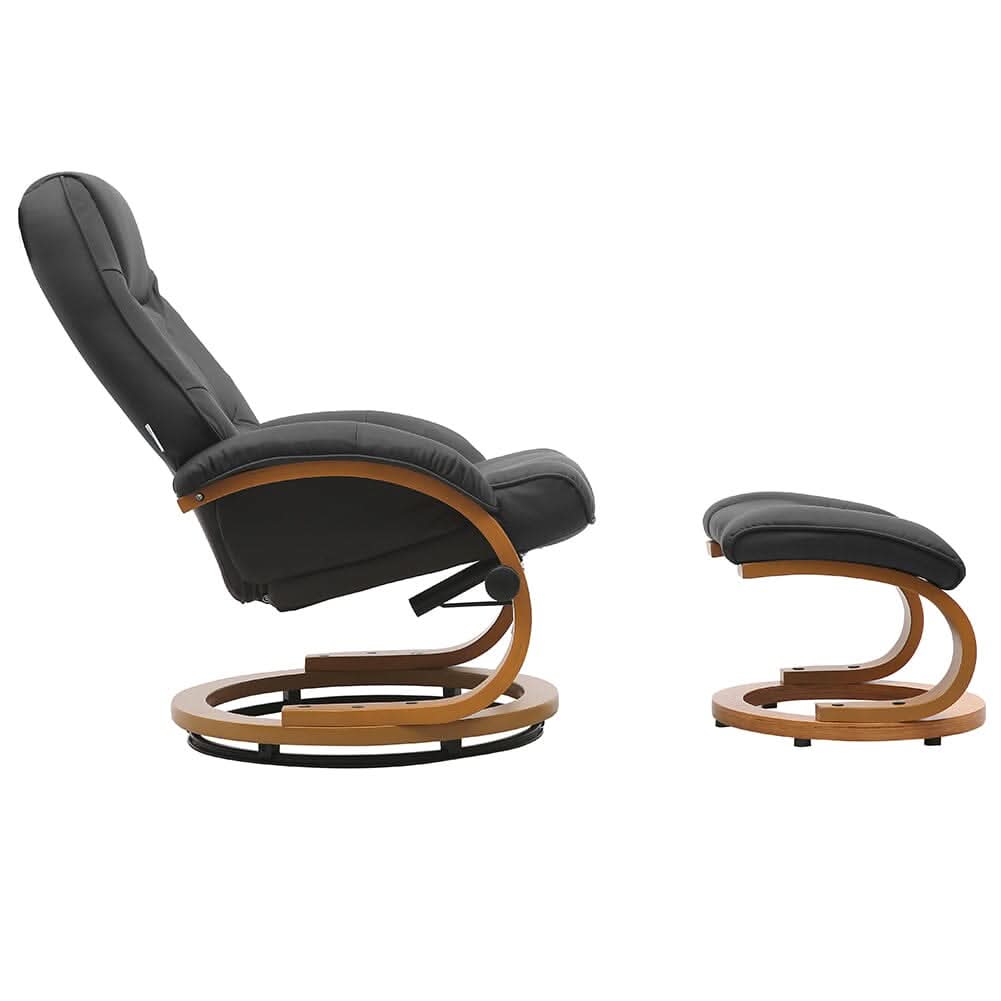 Ergonomic Executive Office Reclining Chair with Footstool