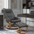 Ergonomic Executive Office Reclining Chair with Footstool