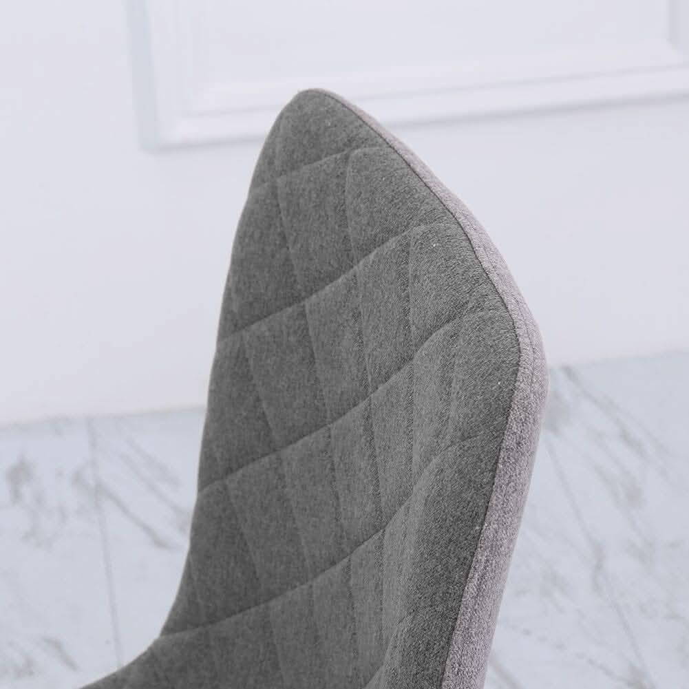 83cm Height Set of 4 Linen Upholstered Comfy Dining Chairs