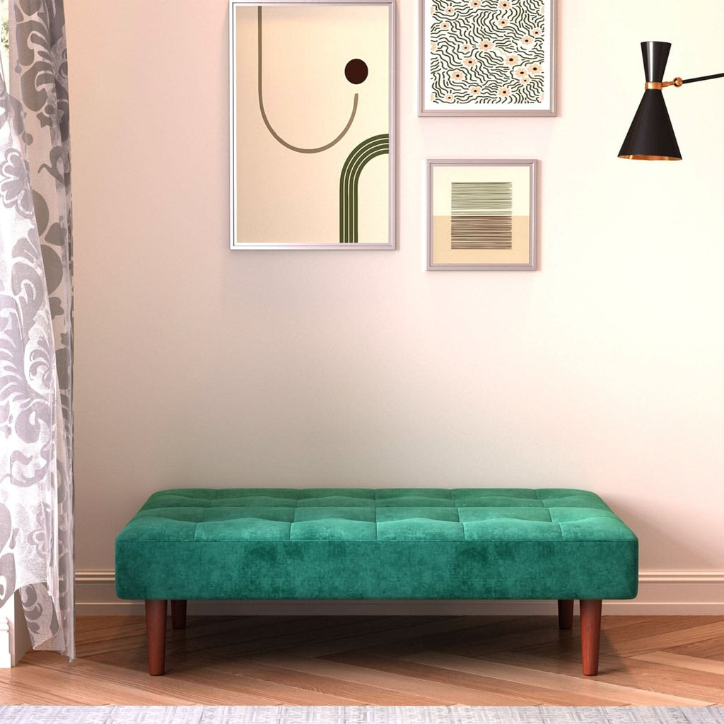 Compact Convertible Sofa Bed with Wooden Legs and Comfortable Upholstery