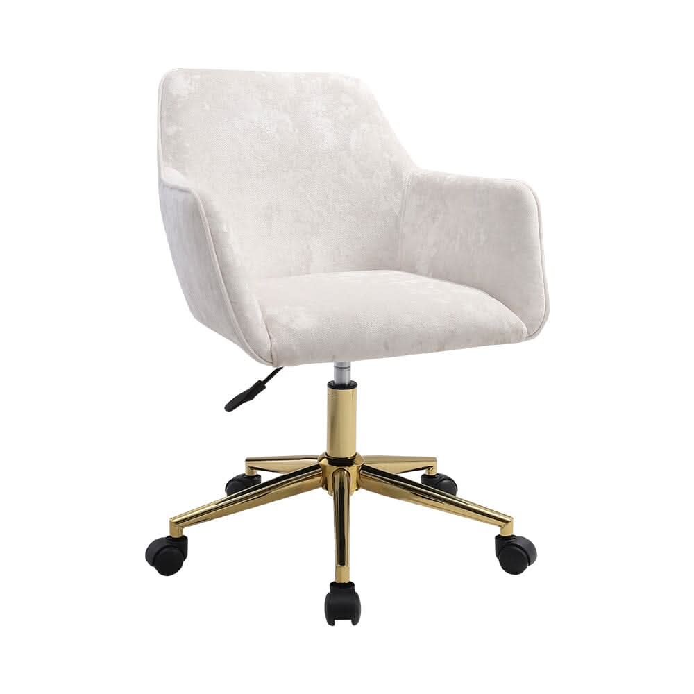 Premium Italian Velvet Accent Chair with Gold Base