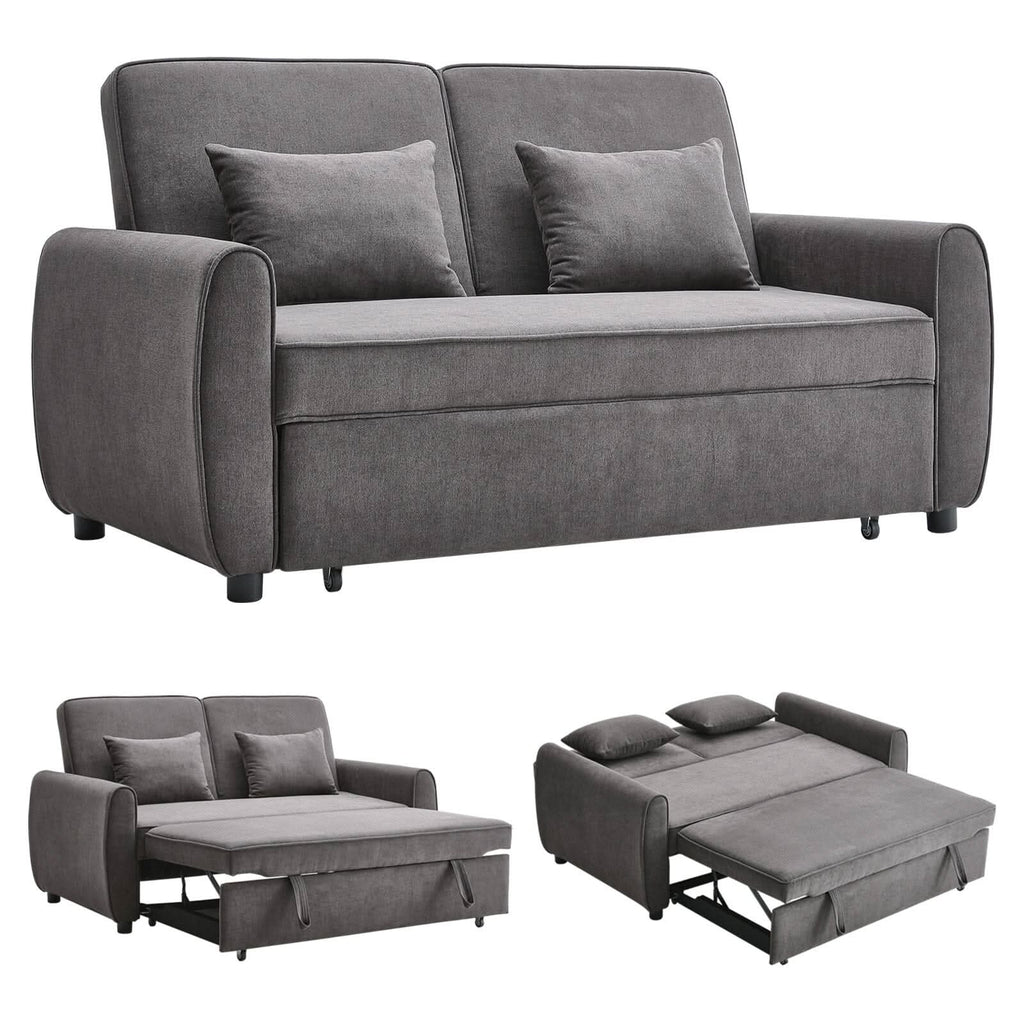 Convertible Pull Out Sofa Bed with Reclining Backrest