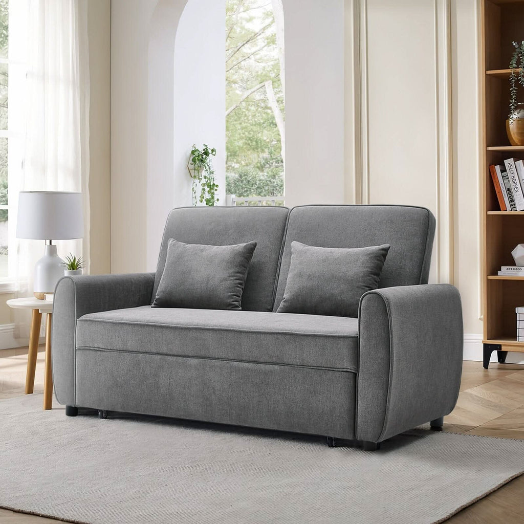 Convertible Pull Out Sofa Bed with Reclining Backrest