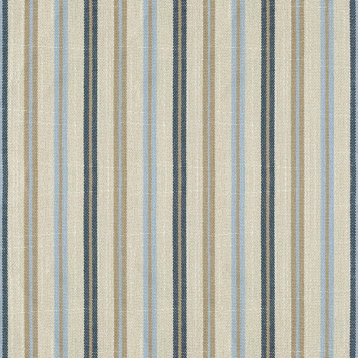 Cottonfy Blue Pinstripe 3 Seater Sofa with Removable Covers