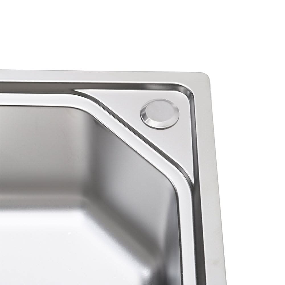 60/68cm W Stainless Steel Kitchen Sink Single Bowl Catering