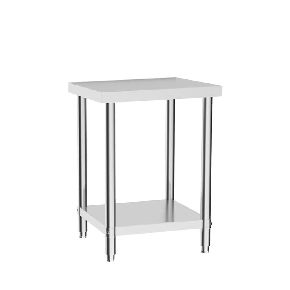 2 Tier Commercial Kitchen Prep and Work Stainless Steel Table